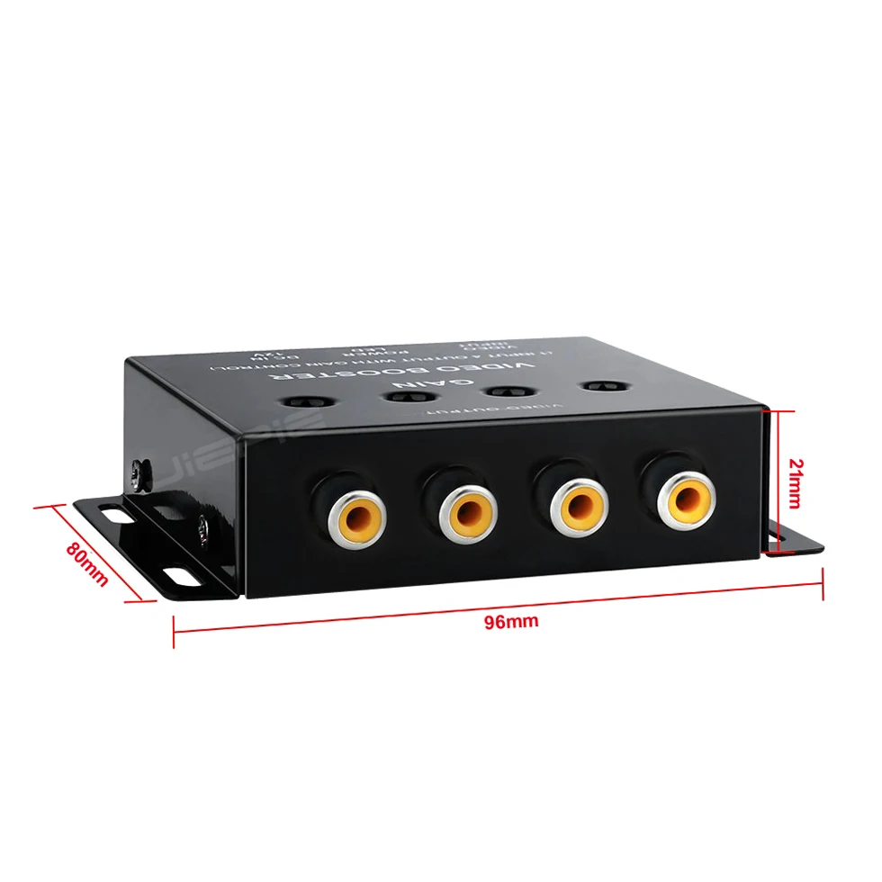  JIEPIE Video Splitter 1 To 4 Video Signal Booster Splitter Amplifier for Car TV DVD CCTV 1 Input 4  - 32995610764