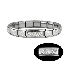 Браслеты для женщин браслет из нержавеющей стали лучшие друзья крыло пара цветок серебряные браслеты браслет новые ювелирные изделия