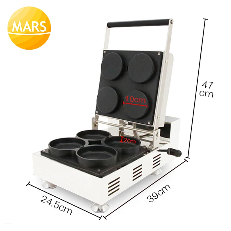 Оборудование для малого бизнеса, пресс-машина для пиццы, 4 шт., Печь Для Выпечки Пиццы, вечерние машины для закусок, машина для приготовления вафель с начинками