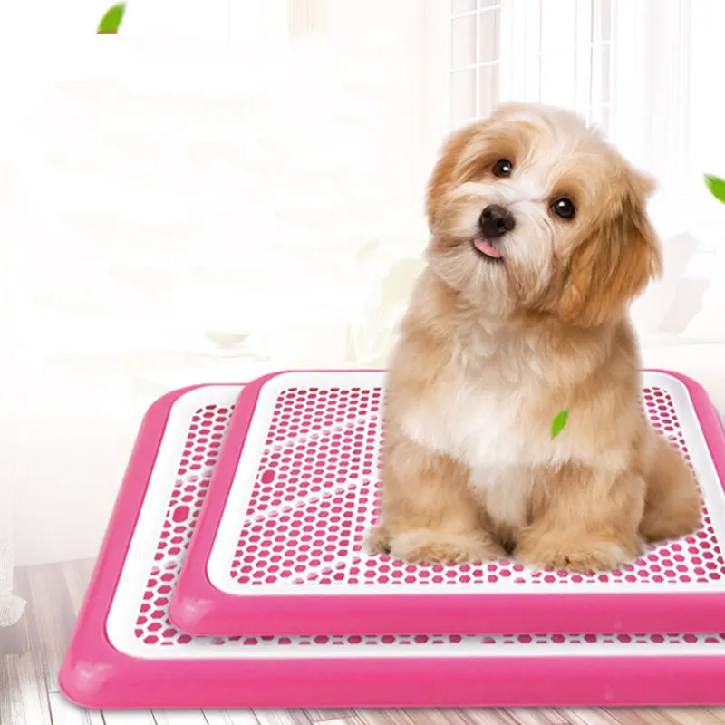 

Pet Dog Toilet Indoor Mesh Potty Pan Puppy Pee Poo Training Pad for Small Medium Large Dog E2S