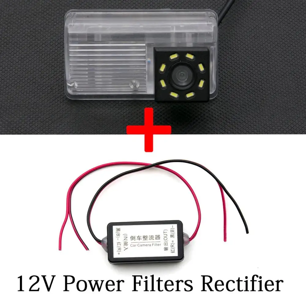 8LED Автомобильная камера заднего вида CCD Парковка Обратный монитор беспроводной для Toyota Corolla EX Sedan Celica Allion Премиум Lifan 620 BYD F3 - Название цвета: Camera n Filters