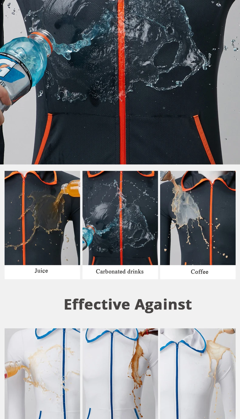 Repelente de Água Caminhadas com Capuz Queshark Tecnologia Hidrofóbica Antifouling Pesca Jaqueta Roupas Pescador Ciclismo 4 Roupas de pesca