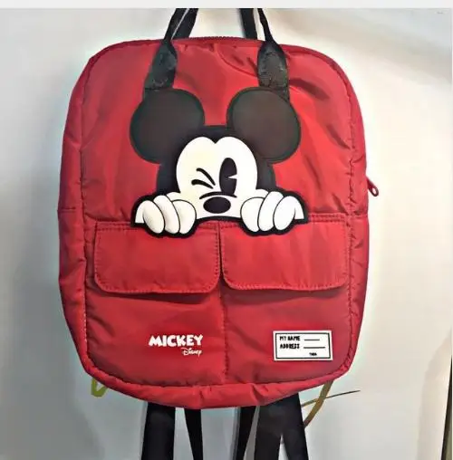 

Disney Mickey mouse new women bag cartoon backpack nylon parent-child bag fashion backpack Travel bag for school Multifunction