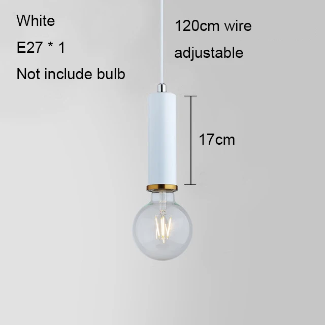 E27 подвесные светильники Светодиодный современный подвесной висячий светильник Настенный светильник Промышленный DIY нордическая лампа для Спальня Гостиная Кухня Ресторан - Цвет корпуса: 24 no bulb