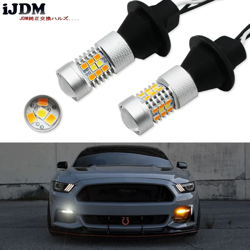 IJDM высокой мощности T20 7440 LED 28 SMD 3030 светодиодные дневные ходовые огни/поворотные