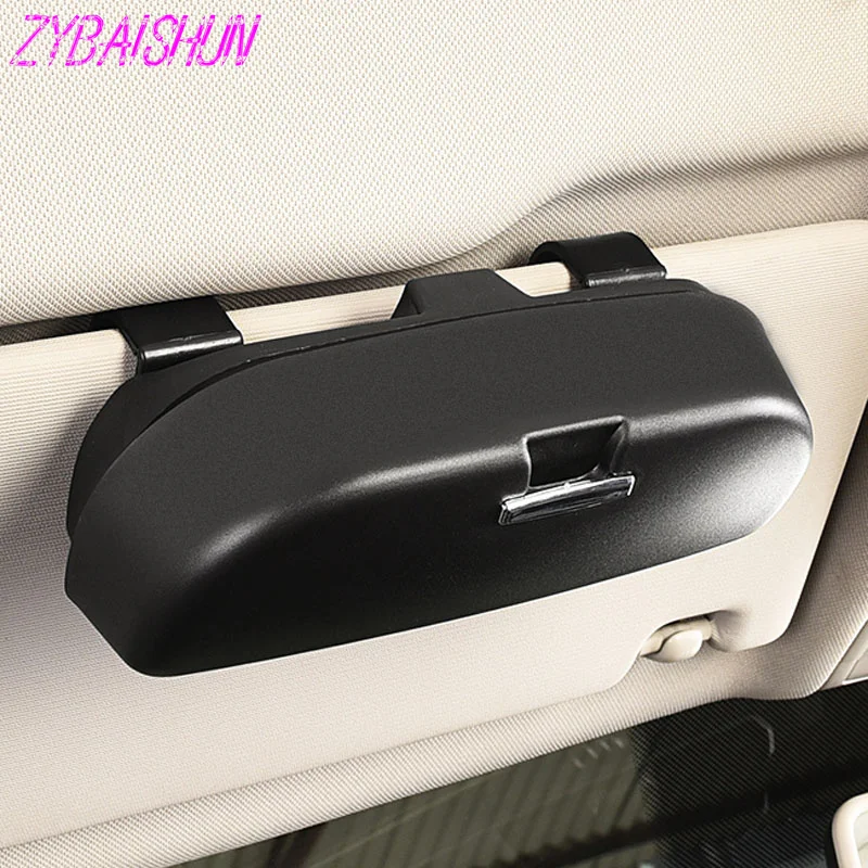 Buy 2018 new car sun visor glasses box sunglasses case