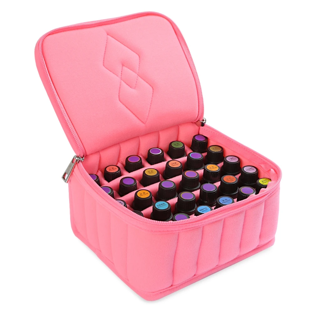 

Portable Essential Oils Storage Case Esential Oil Roll On 30 Bottles Essential Oil Collecting Case Carrying Shockproof Case