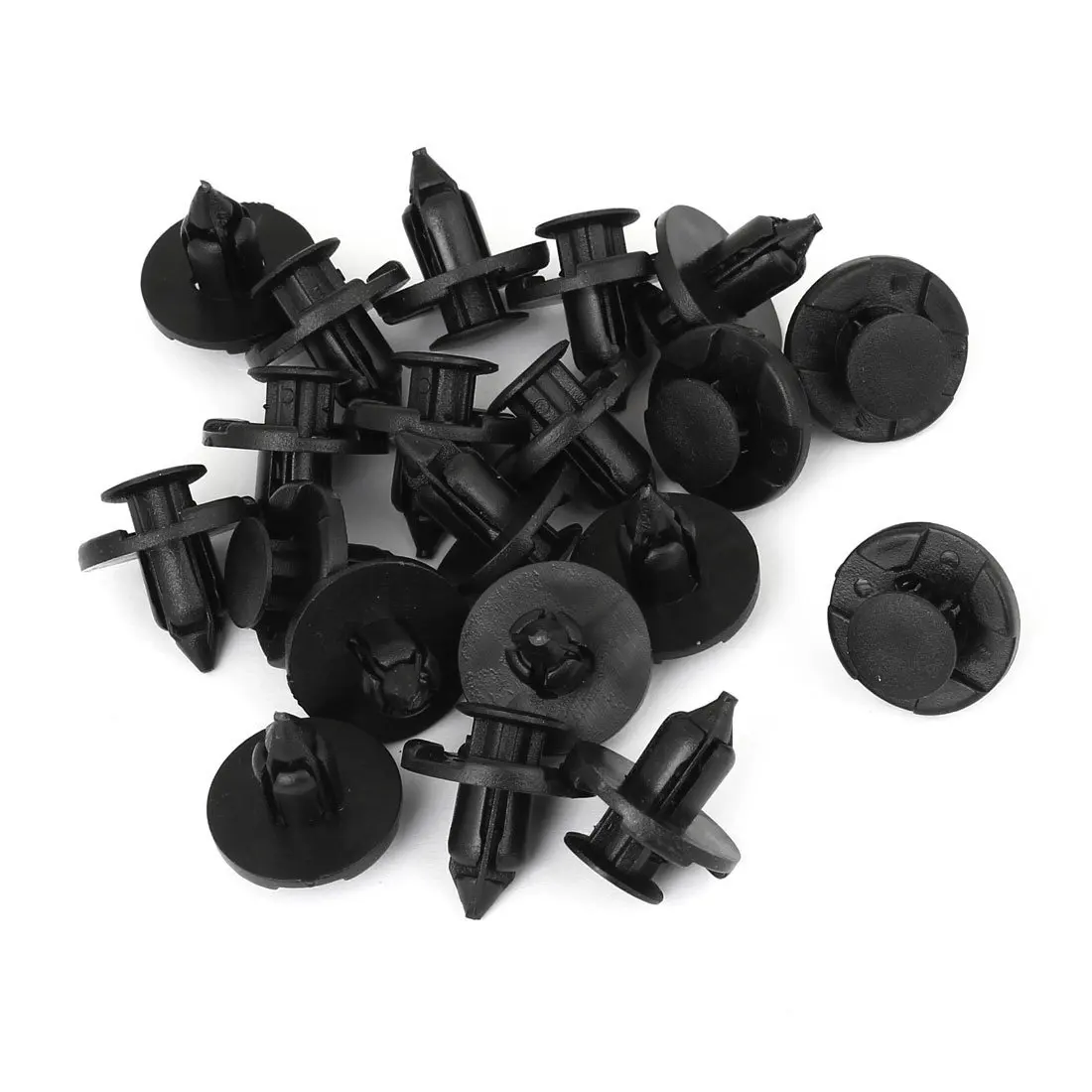 

20 Pcs Plastic Push Rivets Trim Bumper Retainer Clip Black