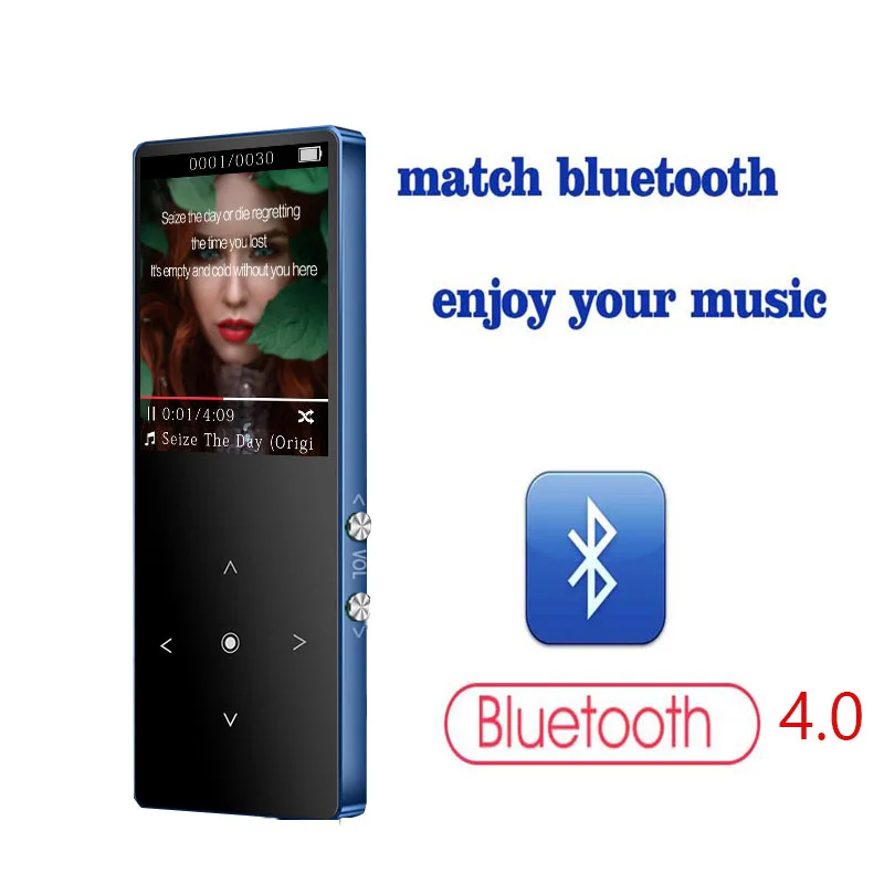 CHENFEC MP4-плеер с Bluetooth 4,0 Модернизированный K8 медиаплеер 16 Гб MP4-плеер поддержка воспроизведения видео FM радио записи Walkman