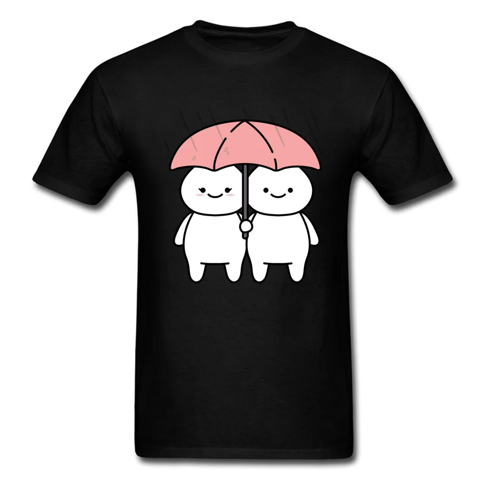 Unique In The Rain Top T-shirts Cute Summer/Autumn Short Sleeve O-Neck Tops & Tees Pure Cotton Men's Design Tops T Shirt In The Rain black