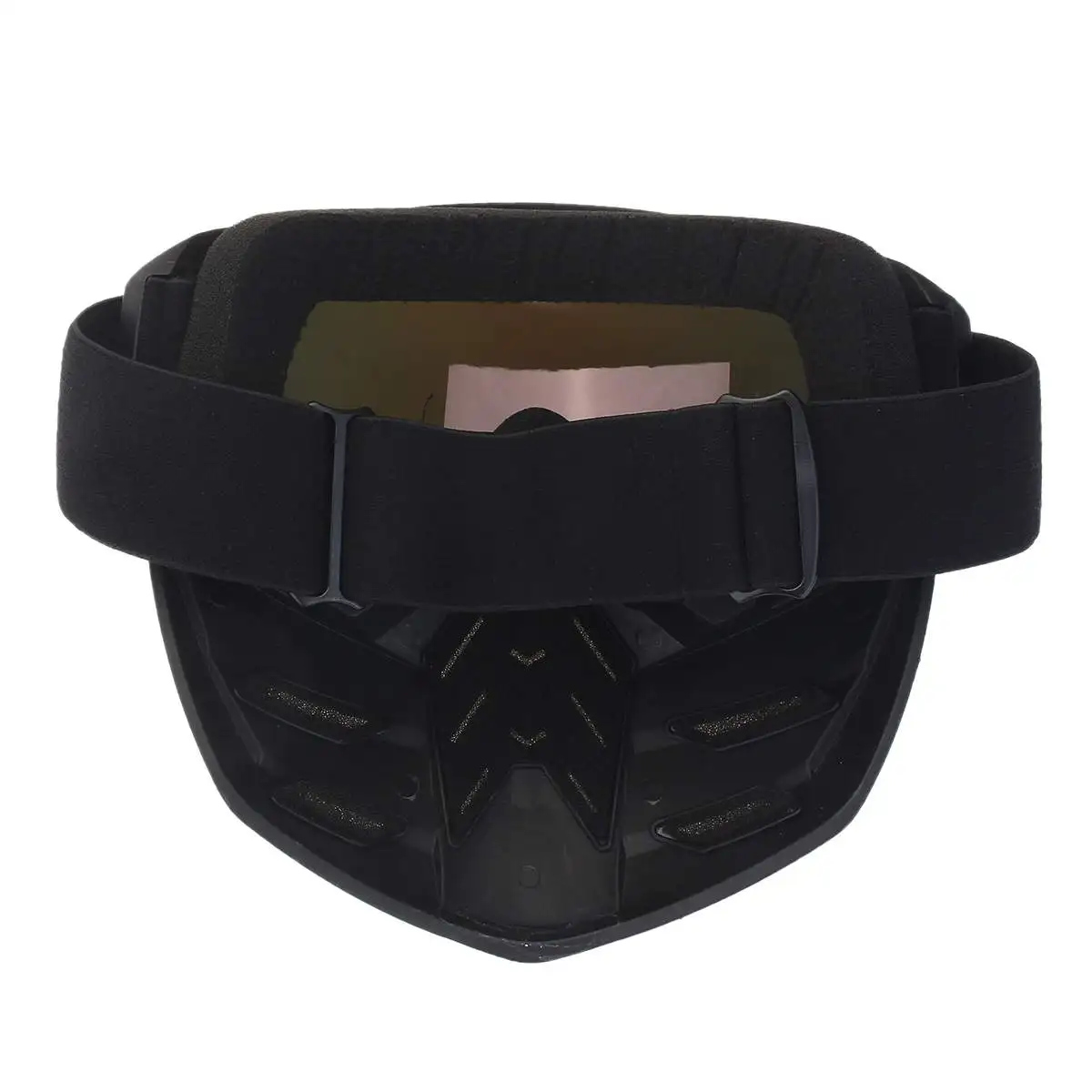 Mask Motorcycle Face Mask Goggles PC Lens Riding Scooter Detachable Modular Open Face Goggle Helmets Vintage Glasses