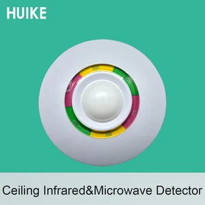 wire Ceiling Infrared and microwave detector use for  alarm system PIR motion anti theft Burglar alarm sensor NC signal output