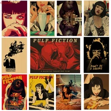 Pulp fiction film posters kraft paper posters wall stickers vintage posters decorative paintings painting posters