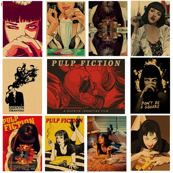 

Pulp fiction, film posters, kraft paper posters, wall stickers, vintage posters, decorative paintings, painting posters