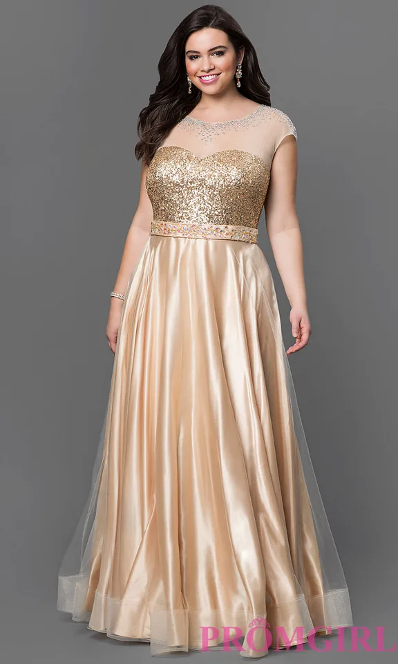 gold plus size dresses