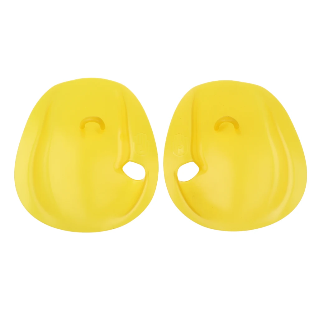 1 пара плавающие ручные весла для начинающих тренировочные весла плавник водный спорт дайвинг водные перчатки для плавания - Цвет: Yellow M