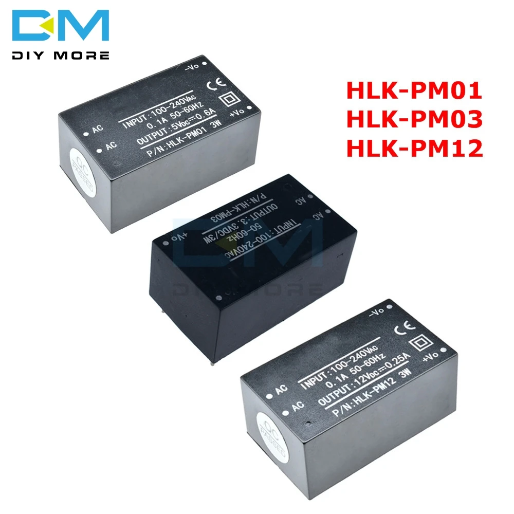 1PCS HLK-PM01 AC-DC 220V to 5V Step-Down Power Supply Module Household Switch