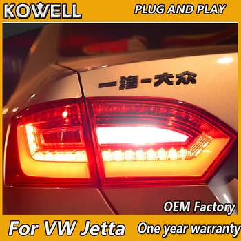 

KOWELL Car Styling for VW Jetta Tail Lights 2011 2012 2013 2014-17 Jetta MK6 LED Tail Light LED Rear Lamp DRL+Brake+Park+Signal