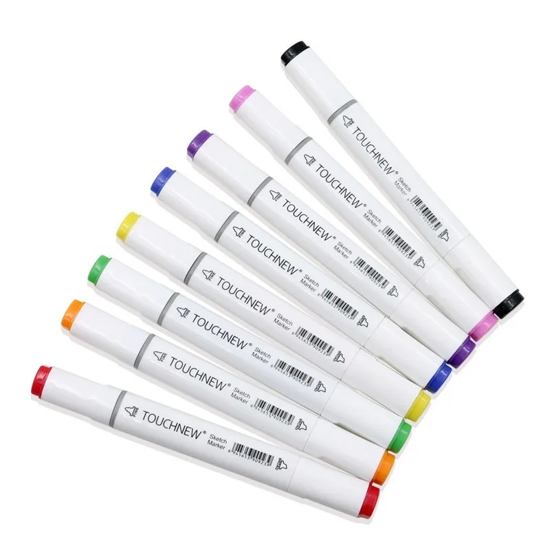 

TOUCHNEW 60 80 pics/lot brand art marker pen oily alcohol Double Headed Professional Design painting Artist Sketch marker set