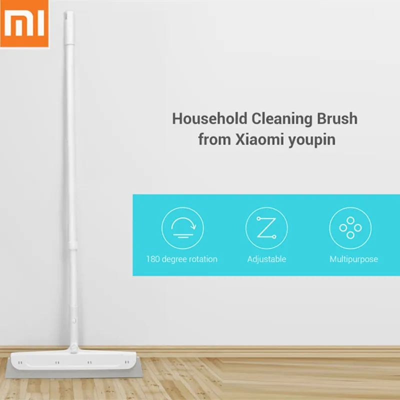 

Xiaomi Household Cleaning Brush Broom Dust Mop Adjustable 180 degree rotating Floor Cleaner Cleaning Tool For Home Office car
