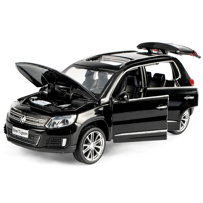 

1:32 Free Shipping Volkswagen Tiguan Diecast Alloy Car Model Electronic Sound & Light Pull Back Toy Cars Birthday Gift