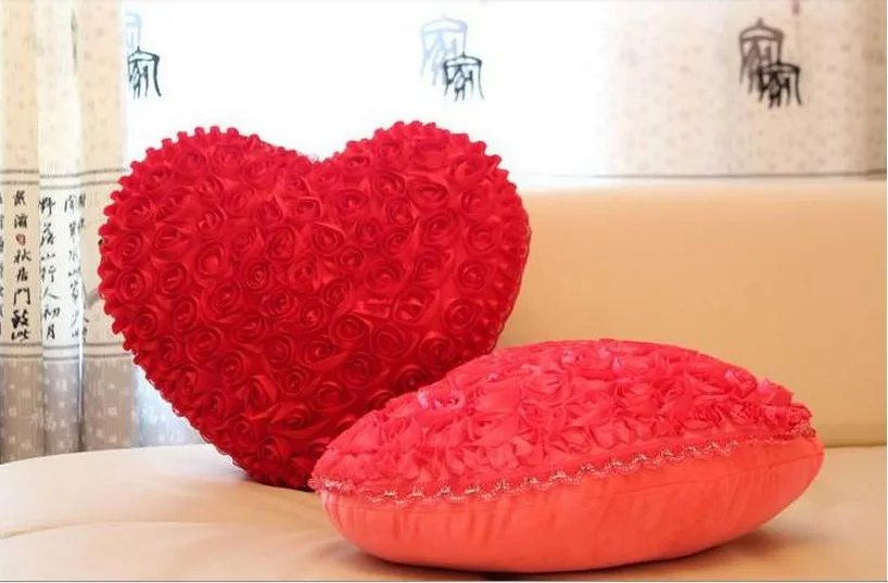 Подарок для подруги розовый Розочки в форме сердца Подушка LOVE YOU подарок День Святого Валентина подарок юбилей