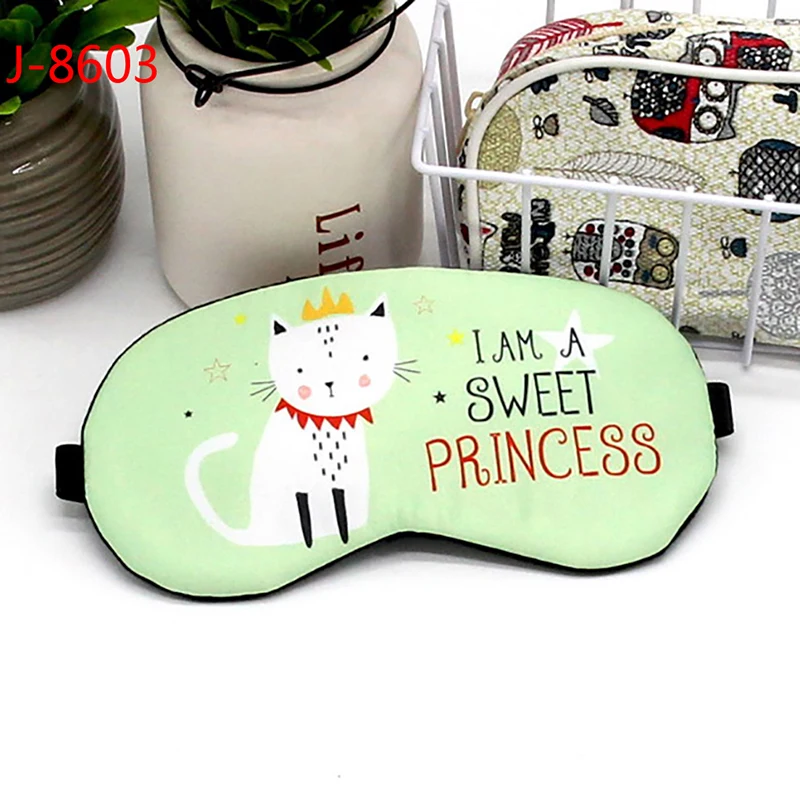 1pc Cartoon Sleeping Mask Eyepatch Eye Cover Sleeping Aid Eye Patch Eyeshade Cover Eye Mask Eyepatch Eye Cover Cotton Eyeshade - Цвет: 3