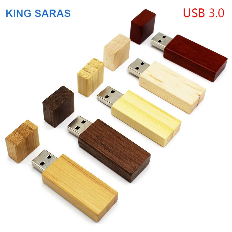 Король SARAS 5 цветов клена деревянные usb флэш-накопитель usb3.0 флеш-накопитель 4 GB/8 GB/16 GB/32 GB/клен usb 3,0 Деревянный Гравировка логотипа