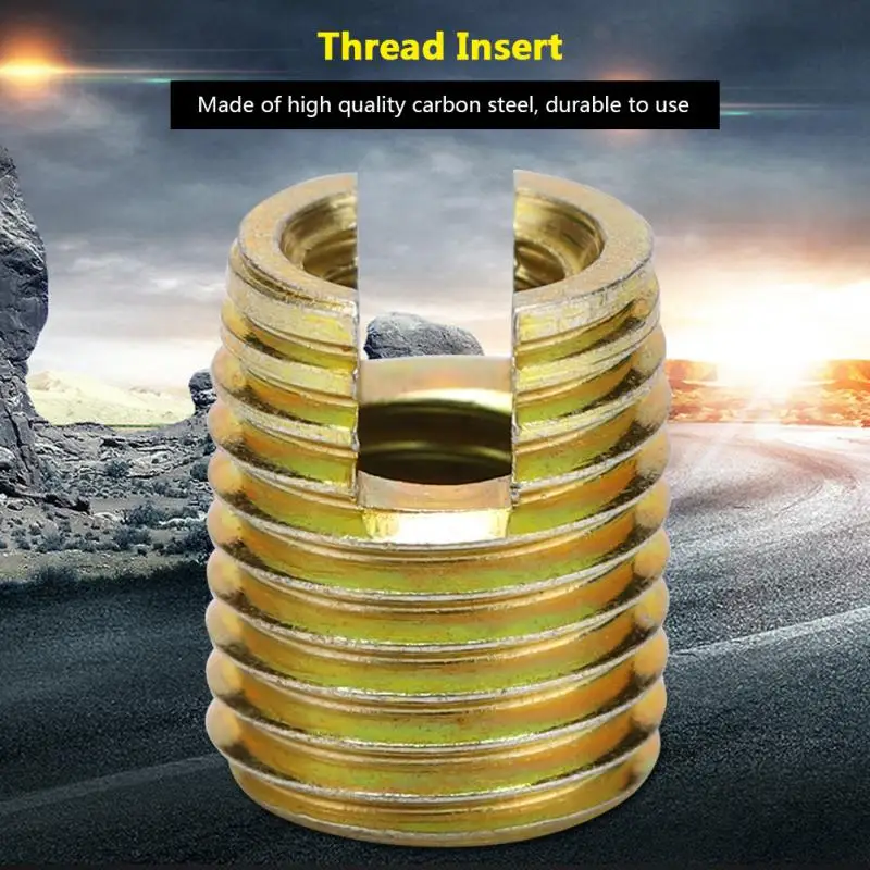 

20Pcs/set Screw Thread Inserts 302 Carbon Steel Screw Thread Insert Self-tapping Thread Repair Insert Fastener Repairing Hardwar
