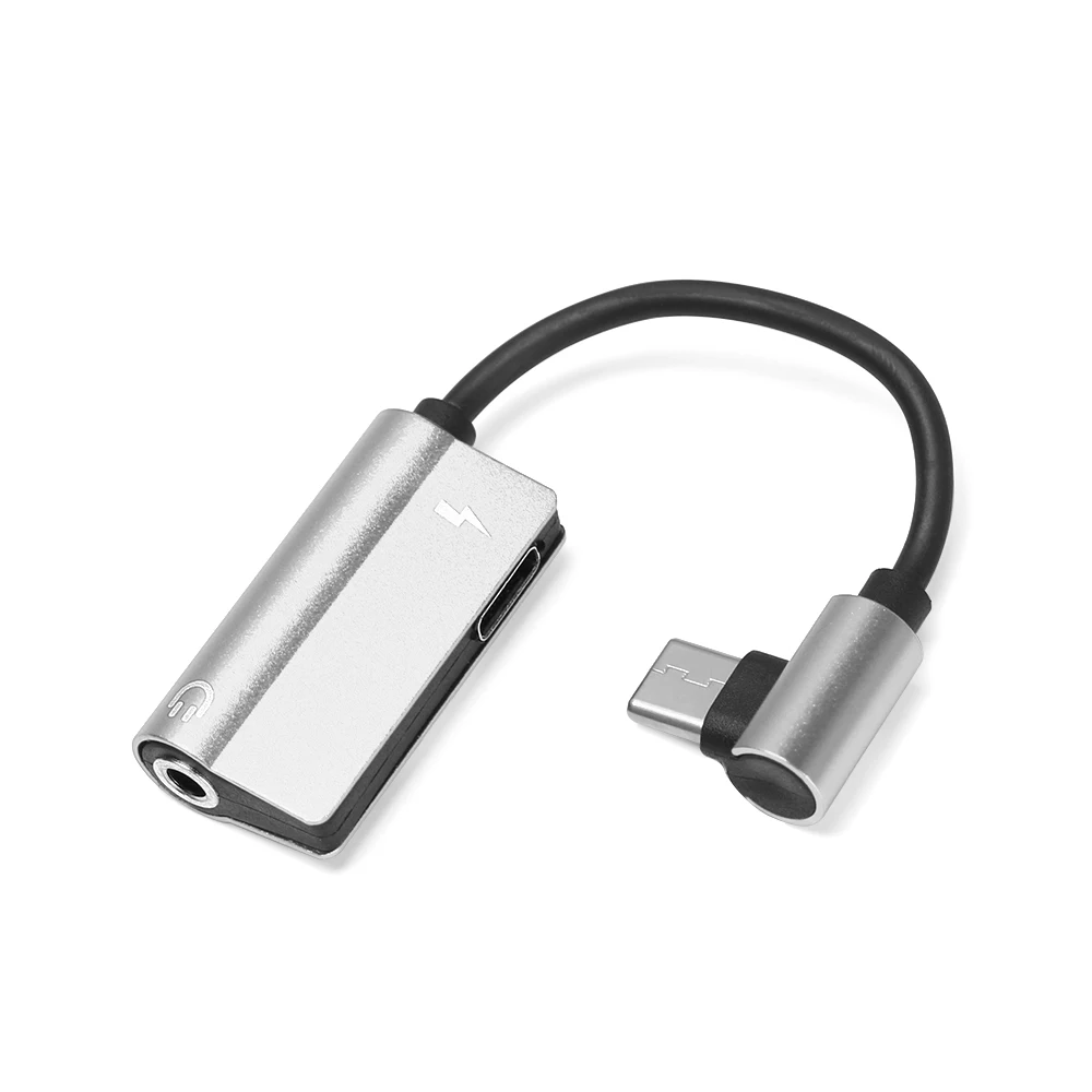 Прямоугольный USB C аудио кабель зарядное устройство 2 в 1 Тип C до 3,5 мм разъем AUX Наушники Адаптер USB C 3,5 мм конвертер удлинитель шнур