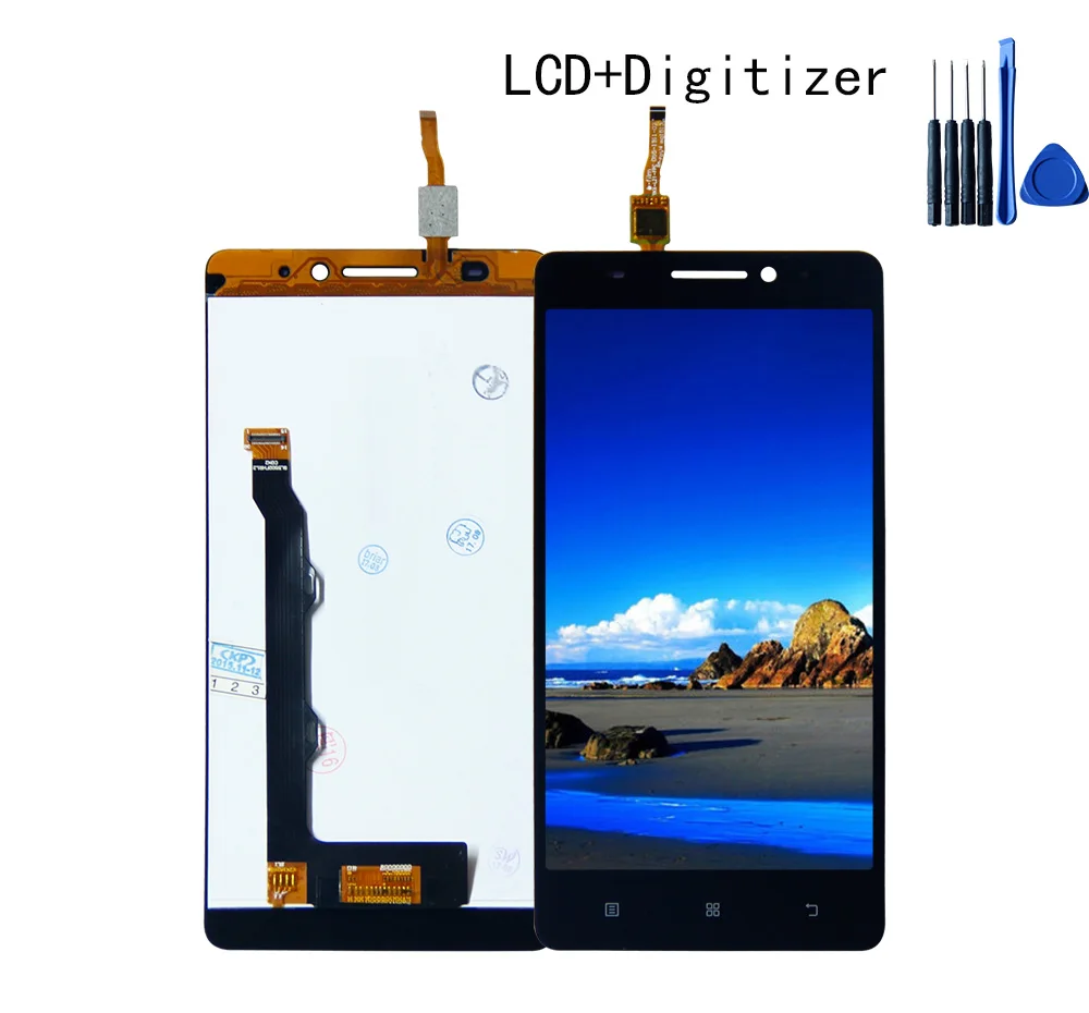 

5.5" LCD For lenovo K50-T5 K3 Note LCD Display Touch Screen Digitizer Assembly with Frame Free Shipping + Tools