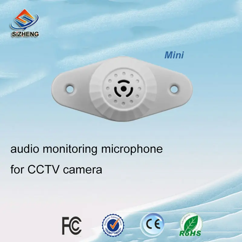 

Mini CCTV Audio Monitoring Microphone security sound pickup for cctv camera