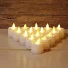 LED Candles Pack Of 6 Warm White Led Flameless Candles Battery Operated Dancing Flame Household Battery-Powered Tea Light ► Photo 3/6