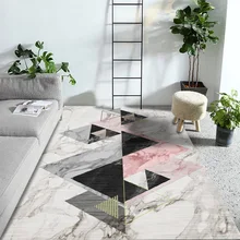 AAG Modern Nordic Geometric Pattern Carpet Area Rug Simple Living Room Coffee Table Room Bedroom Floor rug mat Kids Crawling Rug cactus plant pattern water absorption area rug