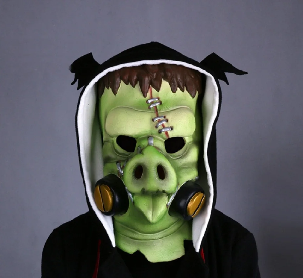 Hot Game OW ROADHOG MAKO RUTLEDGE Skin of Halloween Masks Latex Cosplay Mask Party Prop Gifts (8)