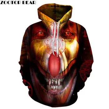 

Clown Face 3D Printed Brand Casual Hoody Sweatshirt Men Tracksuits Male Hoodie Pullover Streetwear Coat 6XL DropShip ZOOTOPBEAR