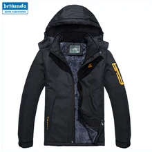 Мужская лыжная куртка из водонепроницаемого флиса, теплая куртка для улицы, мужские зимние куртки, зимняя Лыжная одежда размера плюс, бренд
