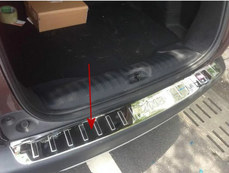 

Car-covers High quality stainless steel Rear door threshold Protector Sill fit For 2014-2018 Peugeot 2008 Car styling