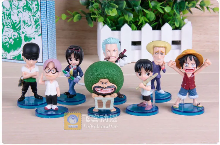 

anime figures ONE PIECE Generations12 Luffy Kobe Action Figures Toys 5-8cm 8PCS/SET Free Shipping Q Version For Christmas Gifts