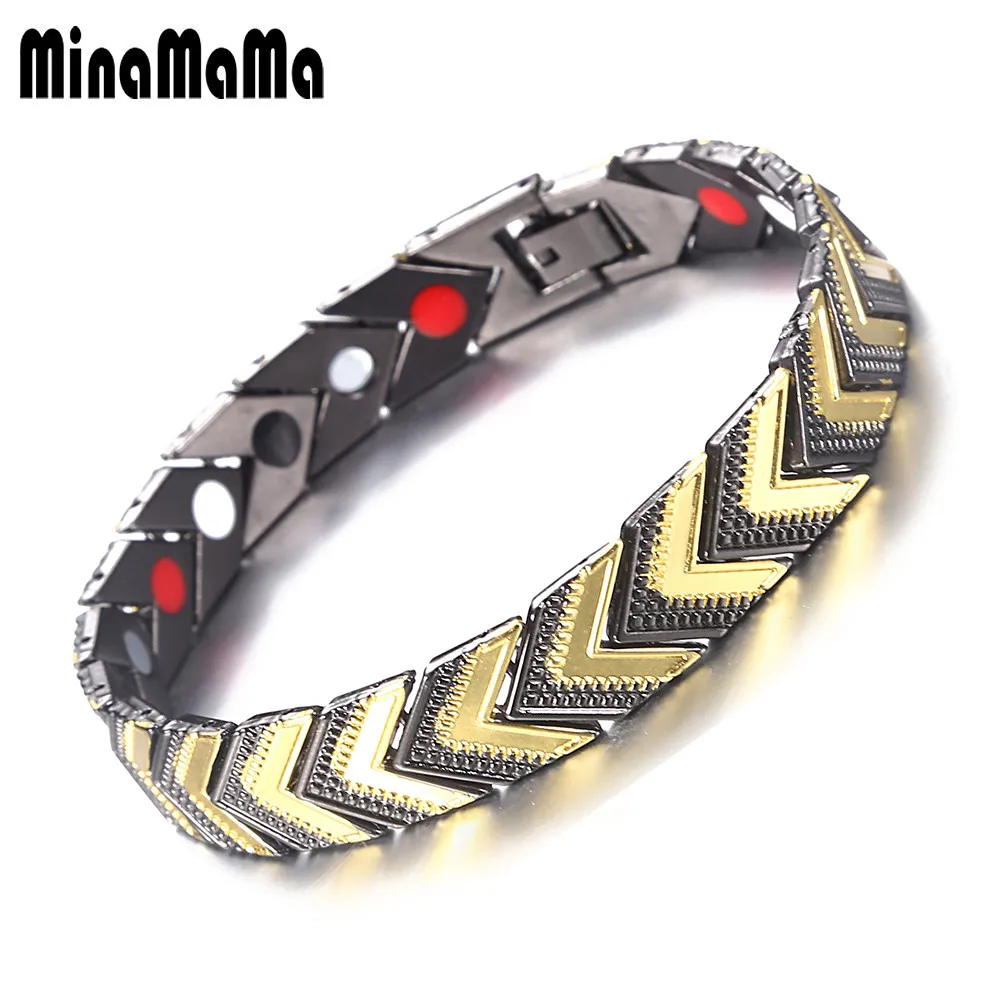 Hommes Femmes Noir Magnétique Hématite Bracelet soulagement douleur énergie Bracelet Breloque