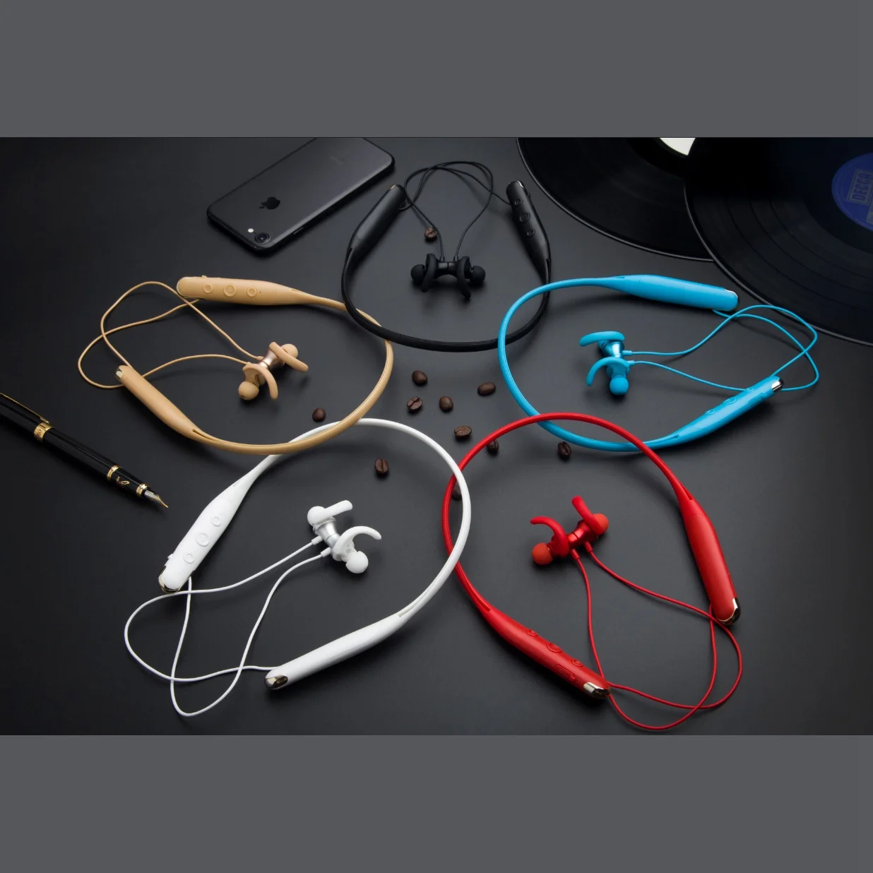 Лучшие предложения B 01 Новые беспроводные Спортивные Bluetooth наушники Висячие