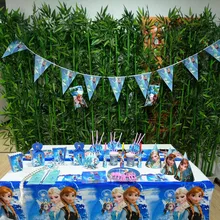 136pcs Frozen Princess Anna And Elsa Party Supplies Decoration Suit Kid Birthday/Christmas/Cospaly Party Set коврик для мышки printio frozen little elsa and anna