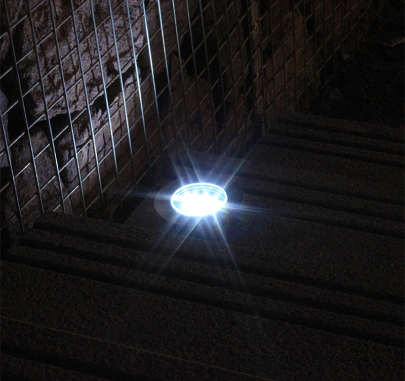Painel de Iluminação ao ar Movido a Energia Lâmpadas de Assoalho Levou as Luzes do Ponto do Jardim Lote Livre Solar Levou Luz Convés 3 Subterrânea Via 4 Pçs - 11 Ar Livre Movido A Energia Solar LEVOU