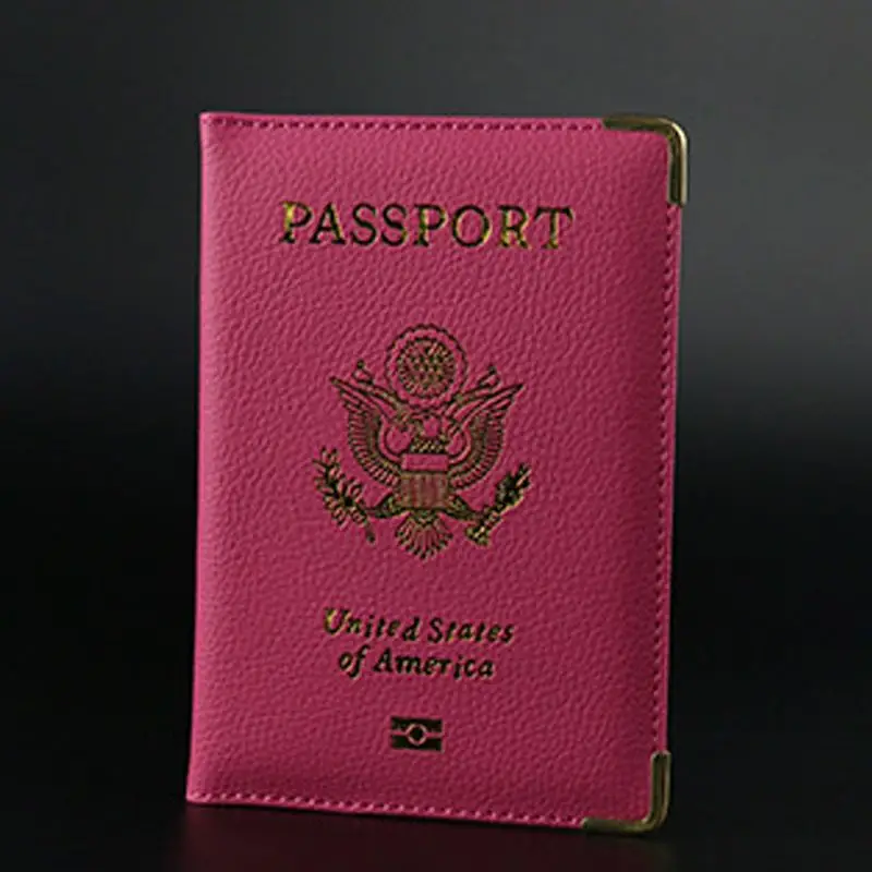 Кожаная дорожная милые Для женщин паспорта нам Обложка для паспорта Обувь для девочек Для женщин паспорт Чехлы для мангала для паспорта США