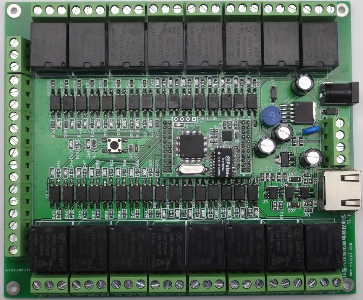 

16-Channel 16-Way Network Relay Control Board/RS485/Modbus TCP/RTU/Industrial/Programmable