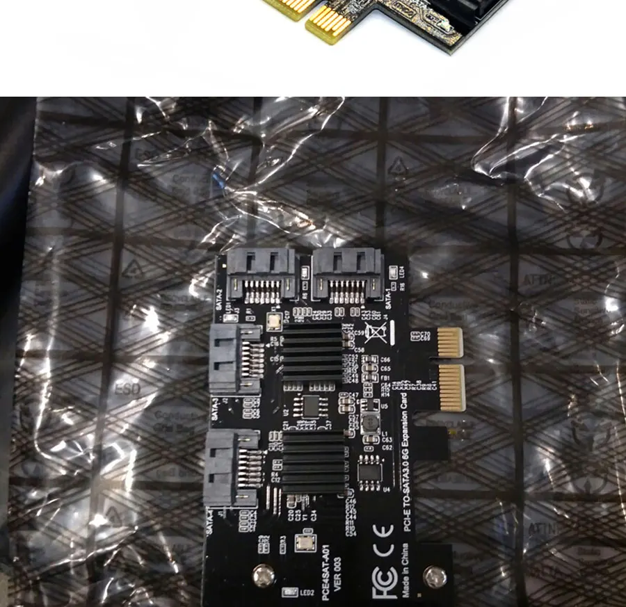 4 порта SATA 6 Гбит/с для PCI Express контроллер карты PCI-e для SATA III адаптер/конвертер Pcie riser плата адаптера расширения для ПК