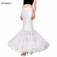 Русалки нижняя свадебное платье аксессуары для невесты Пышное нижняя из одного предмета, с очень тонкой шёлковой сеткой для вуалеток и обруч crinolinas Para Boda S28