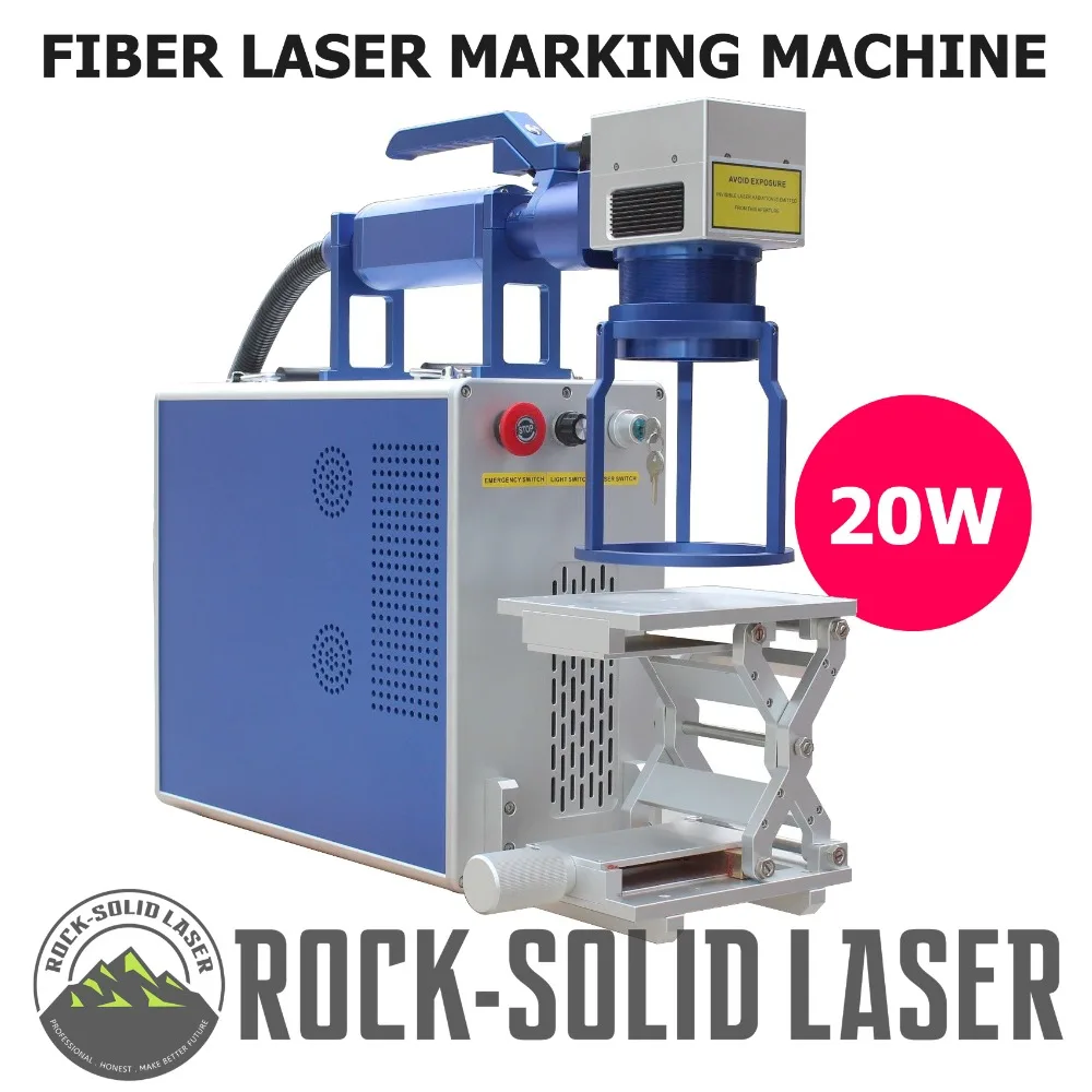 

20W Fiber Laser Marking Machine Handheld Laser Marker with Z-Axis Worktable Laser Path Engraving Machine Engraver Wholesale