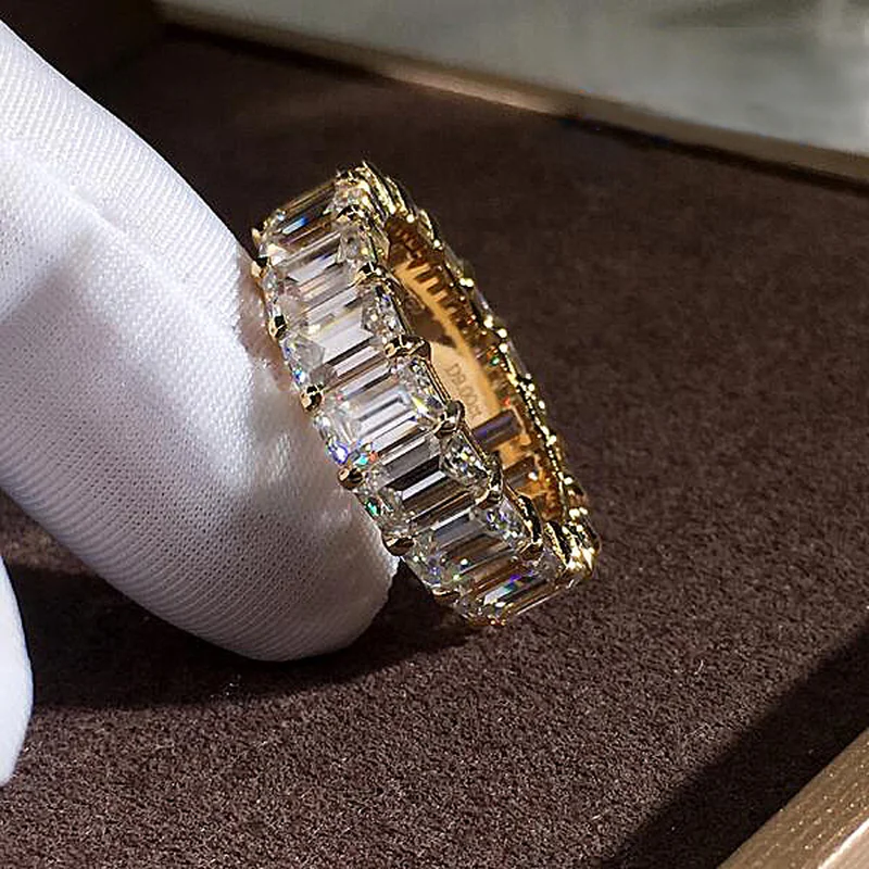 Новое поступление, большие шикарные золотые кольца с цирконием для женщин, модное обручальное кольцо в стиле хип-хоп, ювелирные изделия, новинка