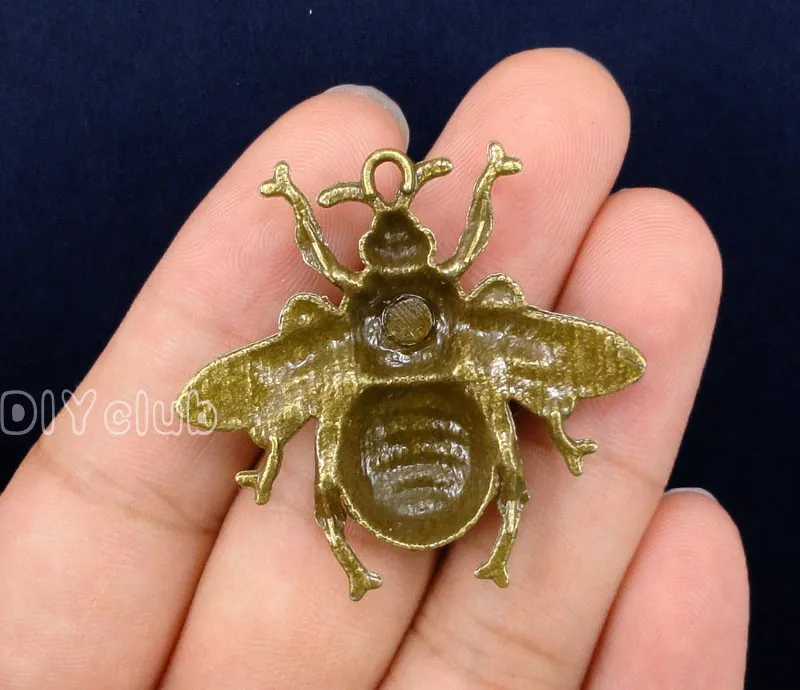 20pcs-Bee подвески, античная бронза огромный пчелы Чарм "Пчела" кулон 40x38 мм